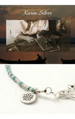 PHADUA / Turquoise and Shell Anklet