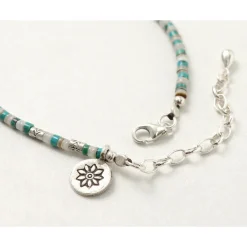 PHADUA / Turquoise and Shell Anklet