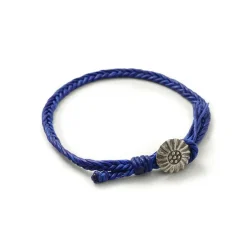 PHADUA / Wax Cord Concho Bracelet Fishbone Braid