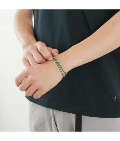 PHADUA / Wax Cord Silver Bracelet