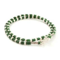 PHADUA / Wax Cord Silver Bracelet