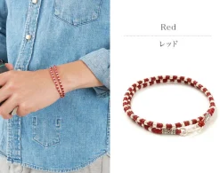 PHADUA / Wax Cord Silver Bracelet