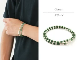 PHADUA / Wax Cord Silver Bracelet