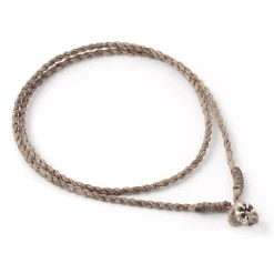 PHADUA / Wax Cord Silver Choker Necklace