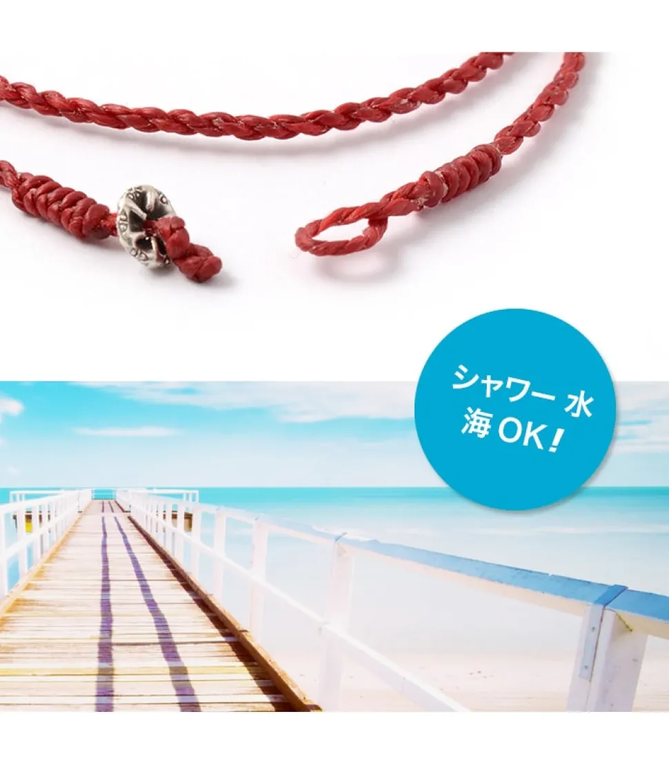 PHADUA / Wax Cord Silver Choker Necklace