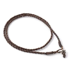 PHADUA / Wax Cord Silver Choker Necklace