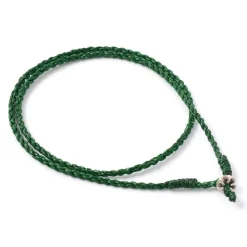 PHADUA / Wax Cord Silver Choker Necklace