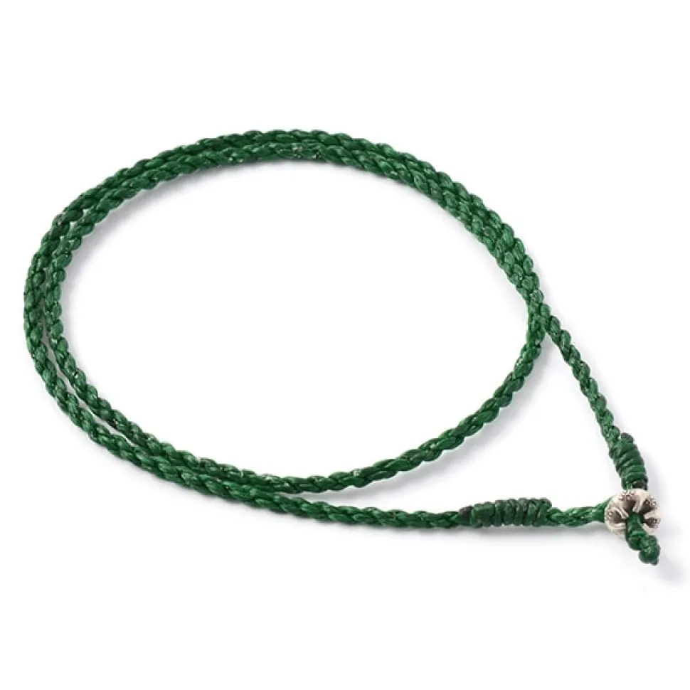 PHADUA / Wax Cord Silver Choker Necklace