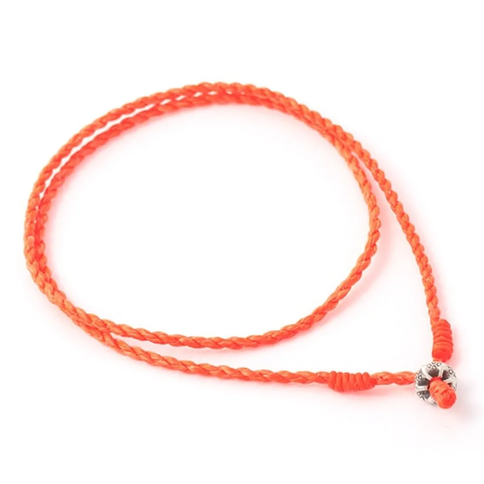 PHADUA / Wax Cord Silver Choker Necklace