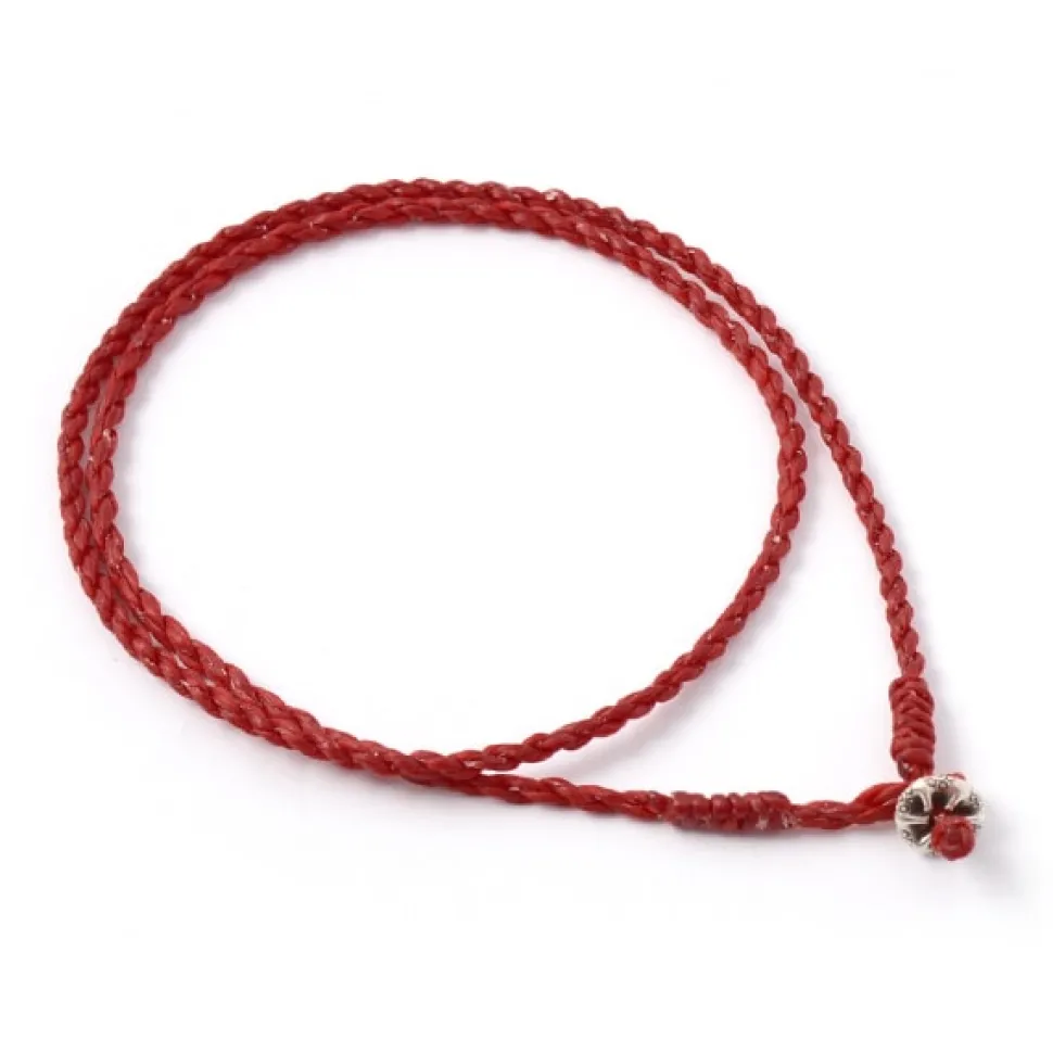 PHADUA / Wax Cord Silver Choker Necklace