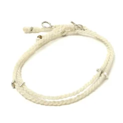 PHADUA / Wax Cord Silver Necklace