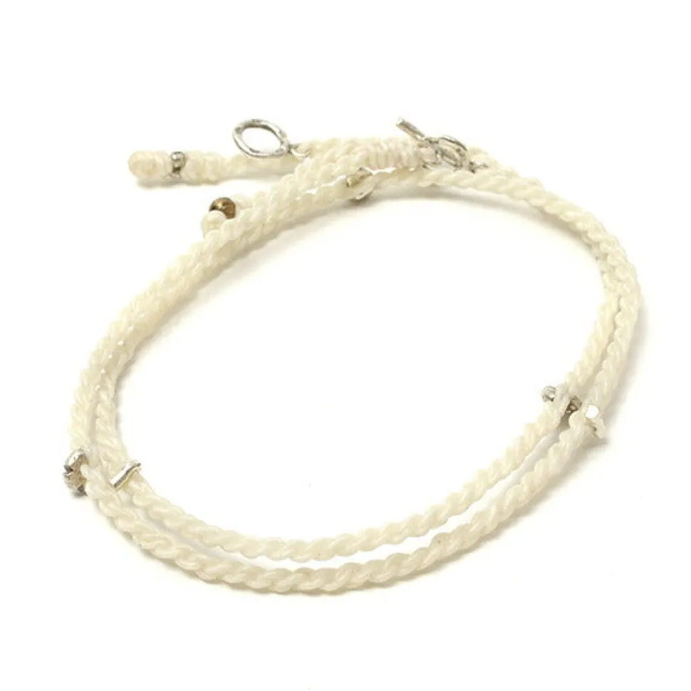 PHADUA / Wax Cord Silver Necklace