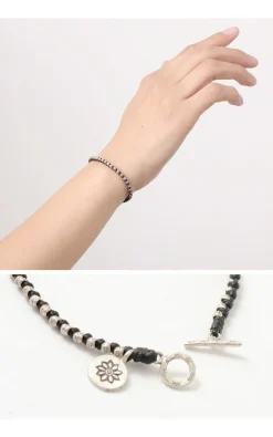 PHADUA / Wax Cord Silver Series Bracelet