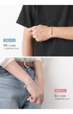 PHADUA / Wax Cord Silver Series Bracelet