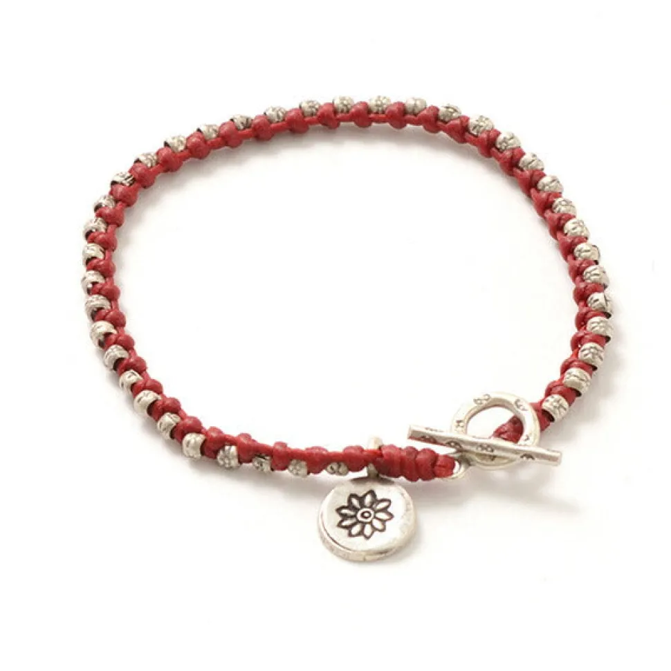 PHADUA / Wax Cord Silver Series Bracelet