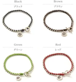 PHADUA / Wax Cord Silver Series Bracelet