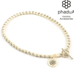 PHADUA / Wax cord silver series anklet