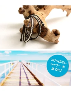 PHADUA / Wax Cord Silver Series Bracelet