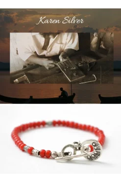 PHADUA / White Heart Bead Bracelet