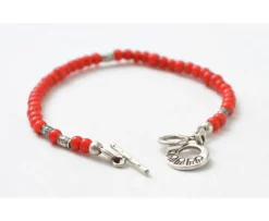 PHADUA / White Heart Bead Bracelet