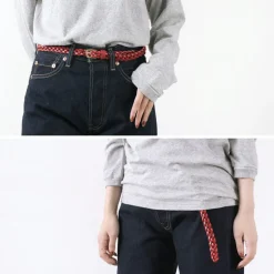 PITTI PELLE / Mesh Leather Belt 15mm width