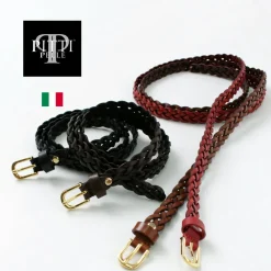 PITTI PELLE / Mesh Leather Belt 15mm width