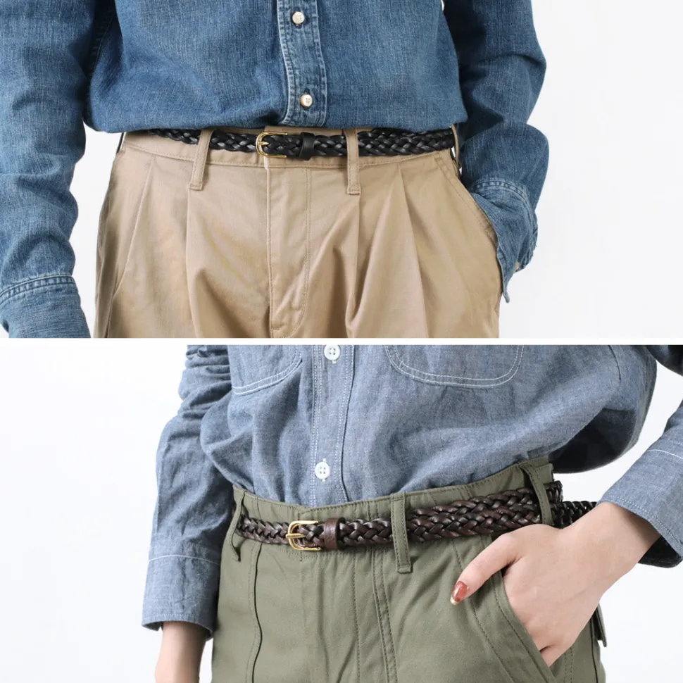 PITTI PELLE / Mesh Leather Belt 15mm width