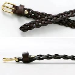 PITTI PELLE / Mesh Leather Belt 15mm width