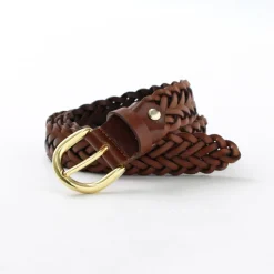 PITTI PELLE / Mesh Leather Belt 30mm width