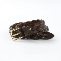 PITTI PELLE / Mesh Leather Belt 35mm width 4mm thick