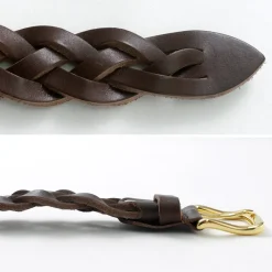 PITTI PELLE / Mesh Leather Belt 35mm width 4mm thick