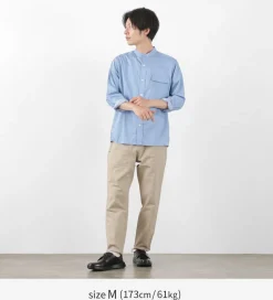 RE MADE IN TOKYO JAPAN / 200 twin yarn chambray twill CPO shirt