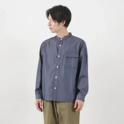 RE MADE IN TOKYO JAPAN / 200 twin yarn chambray twill CPO shirt