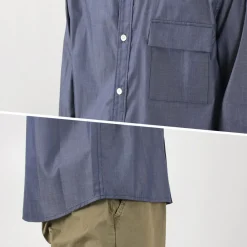 RE MADE IN TOKYO JAPAN / 200 twin yarn chambray twill CPO shirt