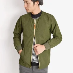 RE MADE IN TOKYO JAPAN / Cotton Nylon Crew Cardigan