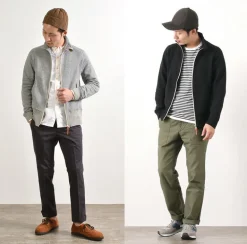 RE MADE IN TOKYO JAPAN / Classic sweatshirt stand-up collar blouson