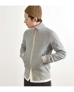RE MADE IN TOKYO JAPAN / Classic sweatshirt stand-up collar blouson