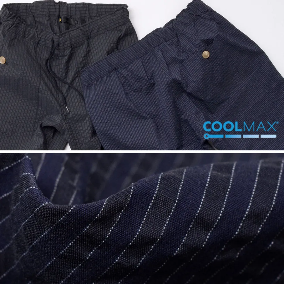 RE MADE IN TOKYO JAPAN / Coded COOLMAX seersucker ankle trousers