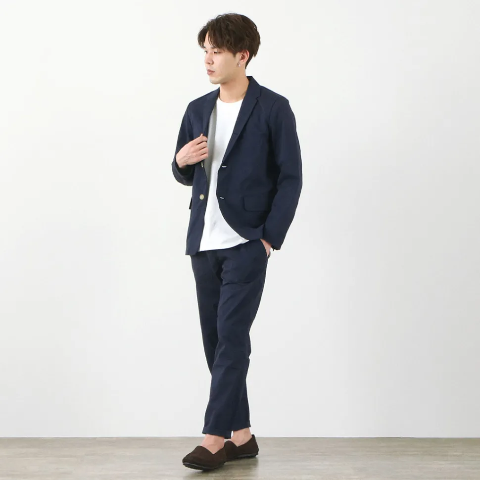 RE MADE IN TOKYO JAPAN / Coded COOLMAX seersucker ankle trousers