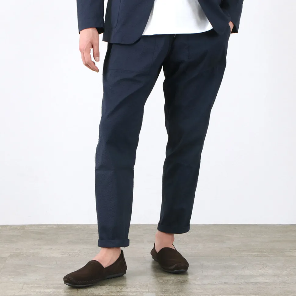 RE MADE IN TOKYO JAPAN / Coded COOLMAX seersucker ankle trousers