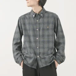 RE MADE IN TOKYO JAPAN / Craft Wool Check CPO Button Down Shirt