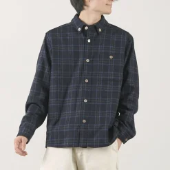 RE MADE IN TOKYO JAPAN / Craft Wool Check CPO Button Down Shirt