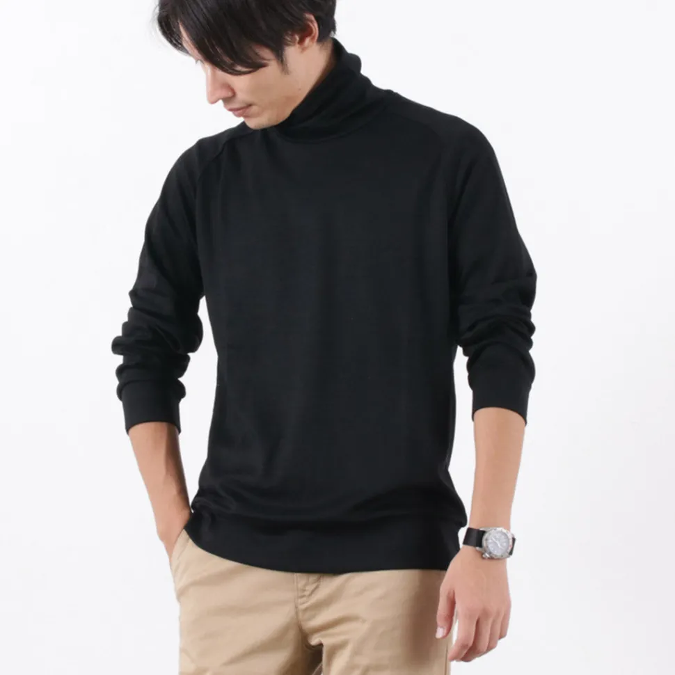 RE MADE IN TOKYO JAPAN / Dress Wool Jersey Turtleneck