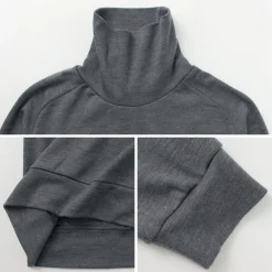 RE MADE IN TOKYO JAPAN / Dress Wool Jersey Turtleneck