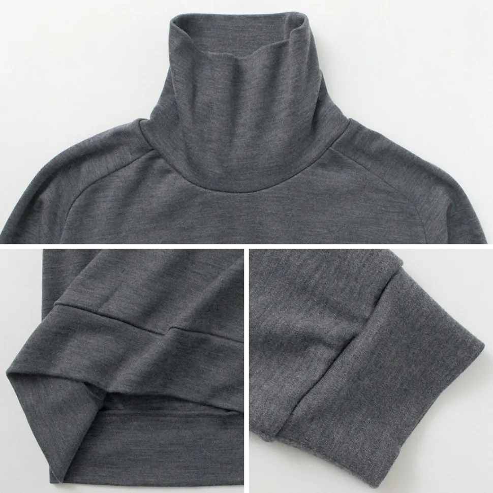 RE MADE IN TOKYO JAPAN / Dress Wool Jersey Turtleneck
