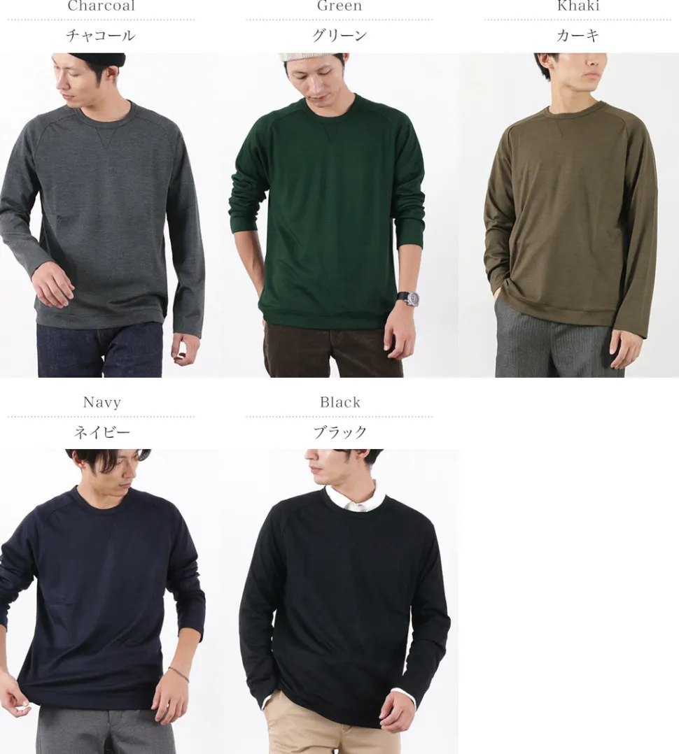 RE MADE IN TOKYO JAPAN / Dress Wool Knit Crew Neck
