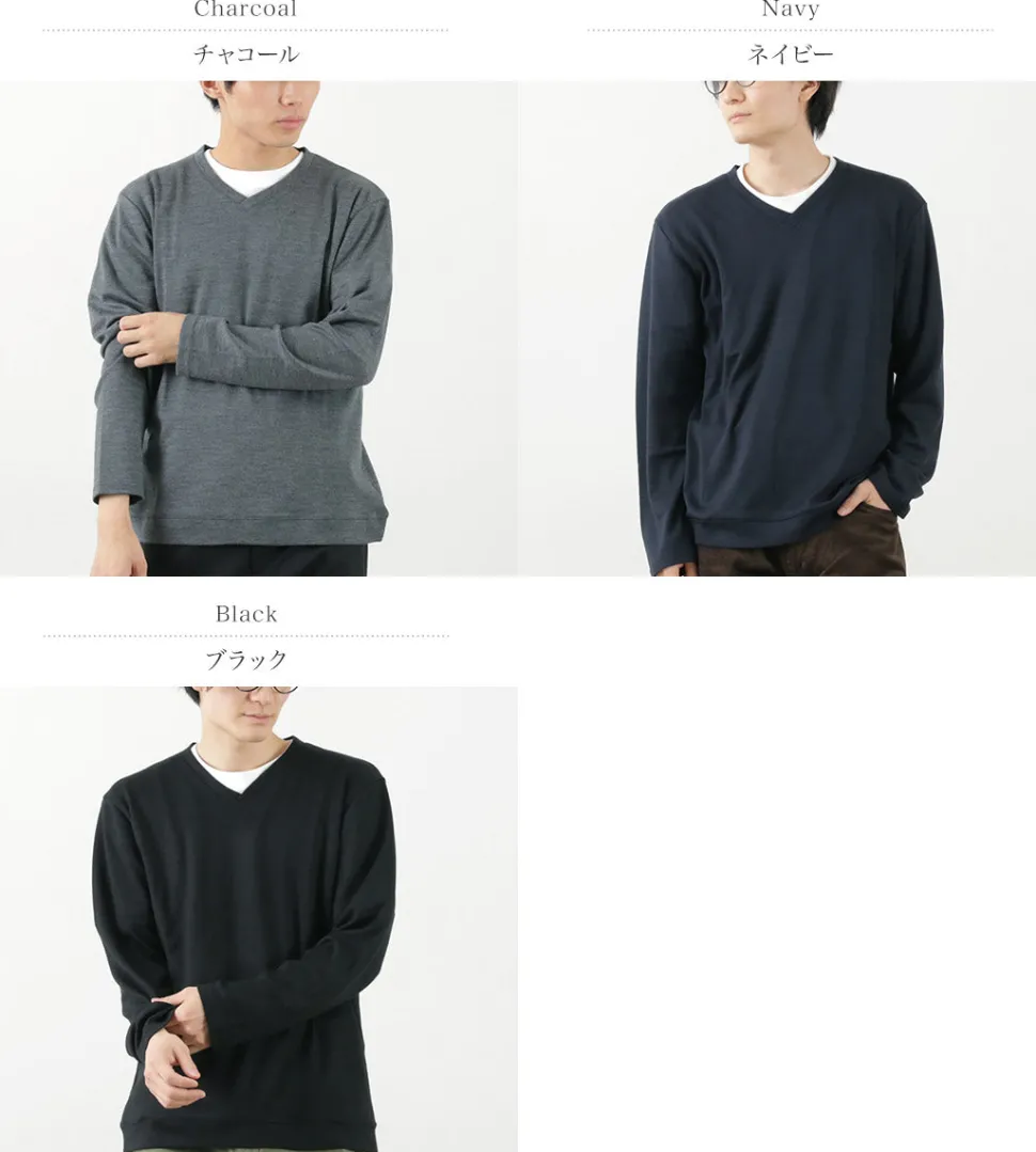 RE MADE IN TOKYO JAPAN / Dress Wool Knit V-Neck