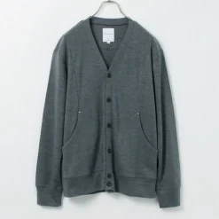 RE MADE IN TOKYO JAPAN / Dress Wool Knit Round Cut Cardigan