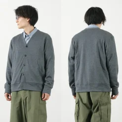 RE MADE IN TOKYO JAPAN / Dress Wool Knit Round Cut Cardigan