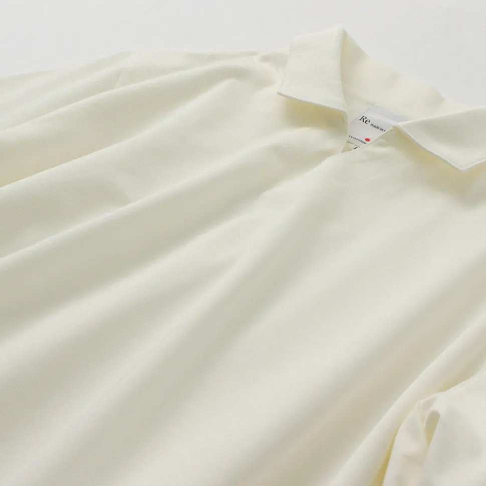 RE MADE IN TOKYO JAPAN / Dress Organic Cotton Skipper Polo Shirt